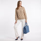 Cable Knit Crew Neck Long Sleeve Pullover Sweater