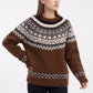 Fair Isle Crewneck Pullover Sweater