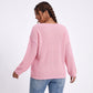 Plus Size Scoop Neck Relaxed Fit Knit Sweater