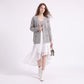 Floral Embroidered Button Front Cardigan