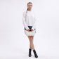Oversized Crewneck Knit Sweater with Flared Sleeves