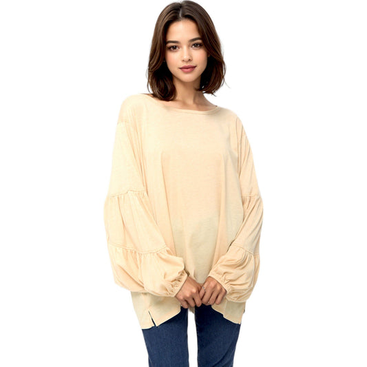 Casual & Comfy Long-Sleeve Blouse