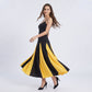 Spaghetti Strap Colorblock Fit and Flare Midi Dress