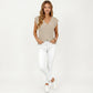 Sleeveless Knit Sweater Vest with V Neck Ribbed Trim Relaxed Fit Textured Pullover Top