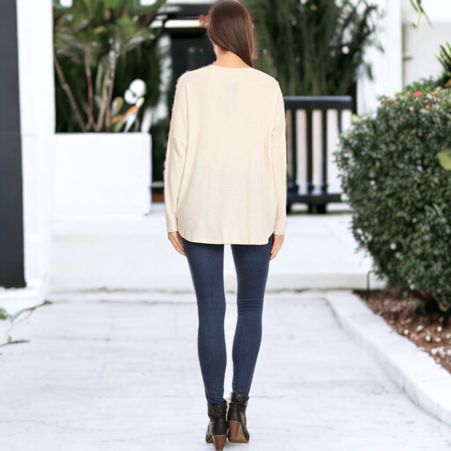 The Perfect Tie Front Thermal Top