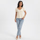 Textured Puff Sleeve Peplum Blouse
