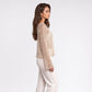 Sequin Open Knit Long Sleeve Sheer Pullover Top