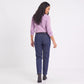Diamond Pointelle Knit Long Sleeve Sweater