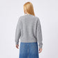 Star Graphic Crewneck Long Sleeve Relaxed Knit Pullover Sweater