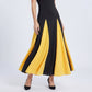 Spaghetti Strap Colorblock Fit and Flare Midi Dress