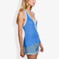 Halter Neck Knit Tank Top with Side Tie