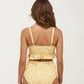 Floral Print Ruffled Maternity Bikini Set with High-Waisted Bottoms