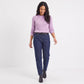Diamond Pointelle Knit Long Sleeve Sweater