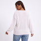 Plus Size Scoop Neck Relaxed Fit Knit Sweater