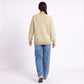 Striped Contrast Trim Drop Shoulder Long Sleeve Knit Sweater
