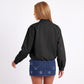 Casual Lightweight Cropped Bomber Jacket