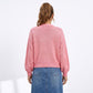 Bow Detail Open Front Knit Cardigan Sweater
