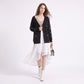 Floral Embroidered Button Front Cardigan
