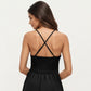 Sleeveless Maxi Dress with Cutout Front and Smocked Back