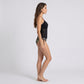 2 Piece Lace Tankini Top and Printed Bikini Bottom Set