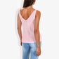 V-Neck Knit Tank Top With Eyelet Detail