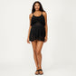 Two-Piece Maternity Swimwear Set with Ruffled Halter Top and High-Waisted Bikini Bottom