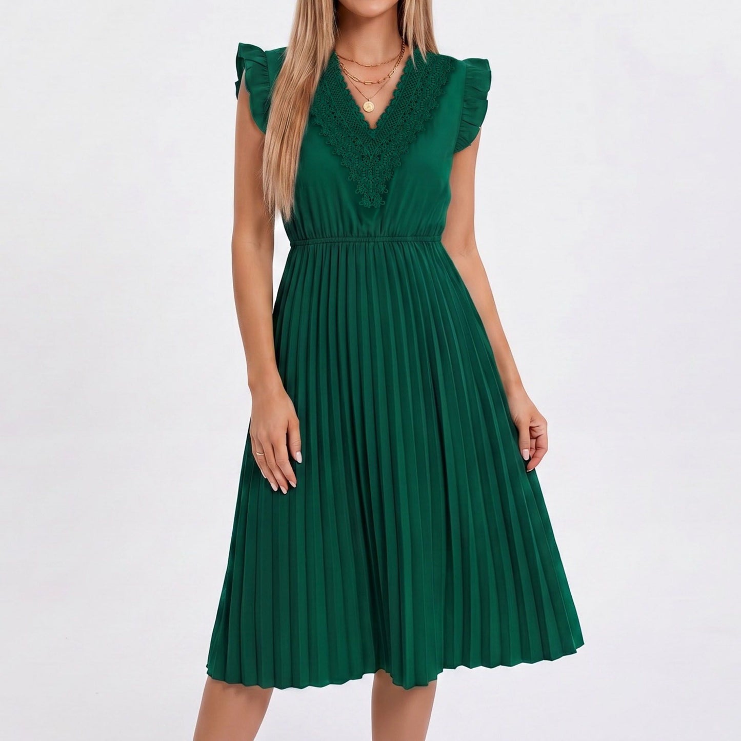 Two-Piece Spaghetti Strap Tank and Wide-Leg Pant Set