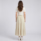 High Waist Smocked Tiered Maxi Skirt Boho Flowy Textured Long Skirt