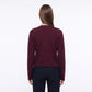 V Neck Decorative Gold Button Knit Cardigan Sweater