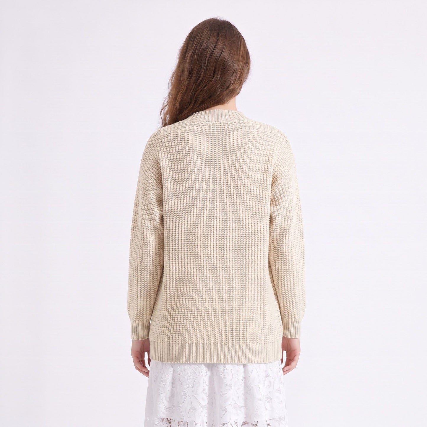 Floral Embroidered Button Front Cardigan