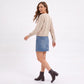Tie Front Knit Cardigan Sweater with Long Sleeves