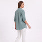 Long Sleeve Button Down Shirt with Collared Neckline