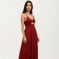 Sleeveless Maxi Dress with Cutout Front and Smocked Back