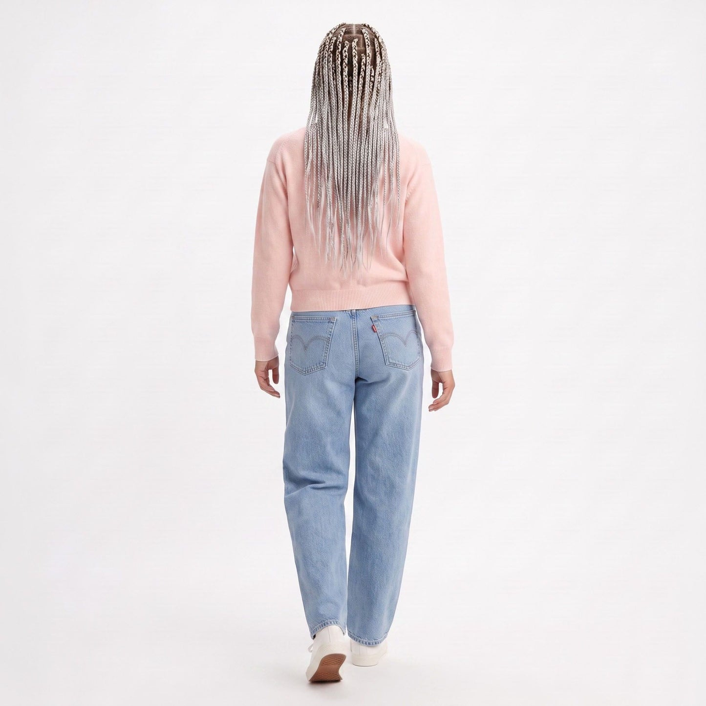 Crewneck Button-Front Knit Cardigan Sweater