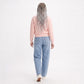 Crewneck Button-Front Knit Cardigan Sweater