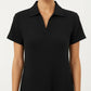 Short Sleeve Collared Mini Dress with Split V Neck Textured Knit Relaxed Fit Casual Dress