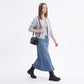 Soft Brushed Knit Crewneck Button Front Cardigan Sweater