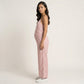 Floral Print Jumpsuit Spaghetti Strap Sleeveless Wide Leg Relaxed Fit One Piece