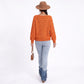 Boat Neck Cable Knit Long Sleeve Pullover Sweater