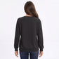 Long Sleeve V-Neck Sweatshirt with Raglan Sleeves