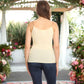 Strap Sequin Metal Chain Shiny Camisole Tank Top