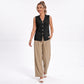 Button Front Sweater Vest V Neck Sleeveless Knit Pocket Top