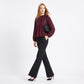 Mock Neck Blouson Long Sleeve Dressy Pullover Blouse