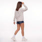 Leopard Print Crew Neck Long Sleeve Pullover Sweatshirt