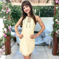 Chiffon Halter Cocktail Party Clubbing Shift Dress