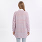 Long Open Front Knit Cardigan with Drop Shoulders