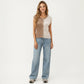 Sleeveless Colorblock Knit Vest with Button Front and Ribbed Trim
