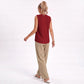 Button Front Sweater Vest V Neck Sleeveless Knit Pocket Top