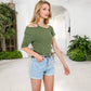 Off Shoulder Leopard Print Top with Strappy Details