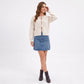 Tie Front Knit Cardigan Sweater with Long Sleeves